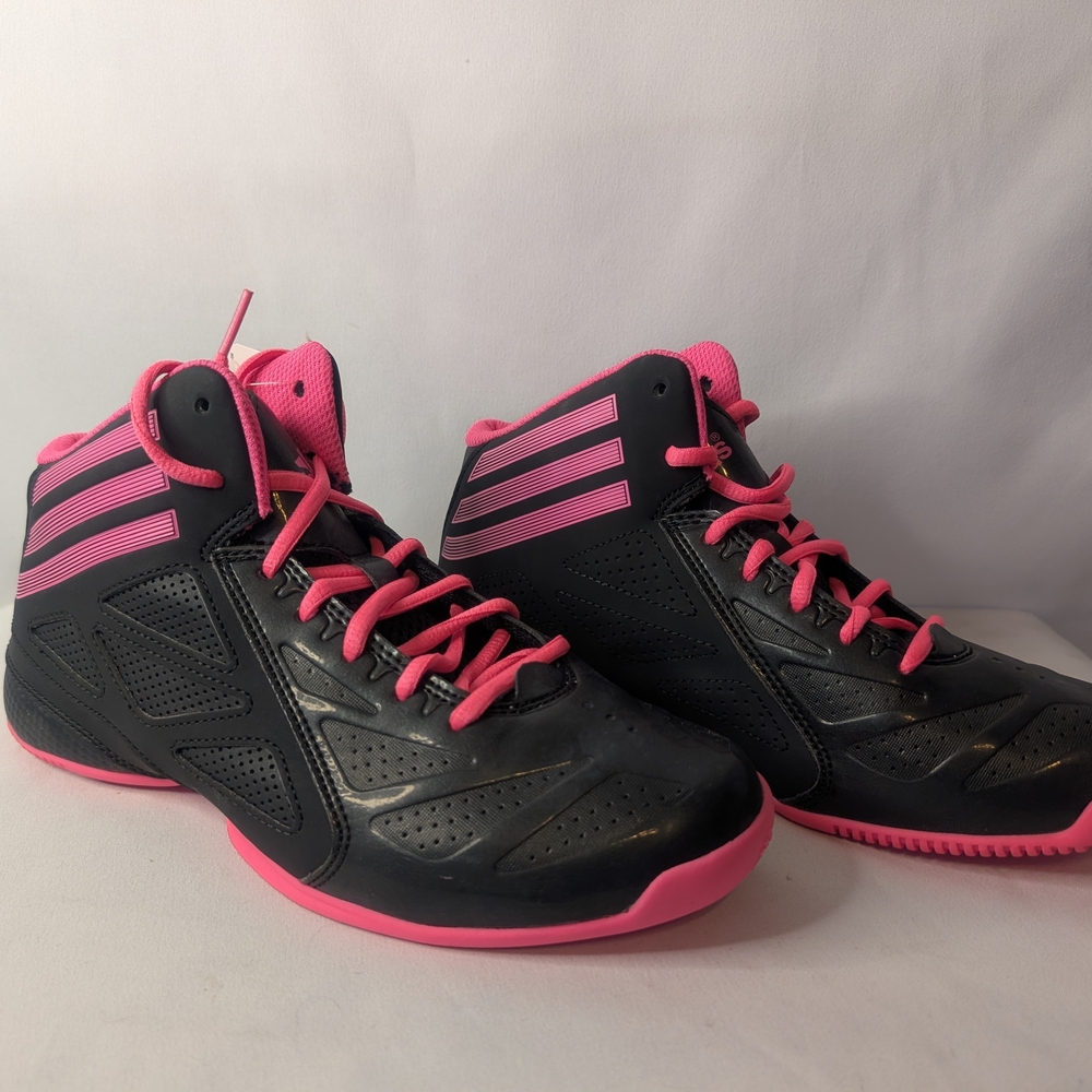 NIB Adidas NXT LVL SPD 2 K Kids Size 6 Black/Pink Basketball Shoes